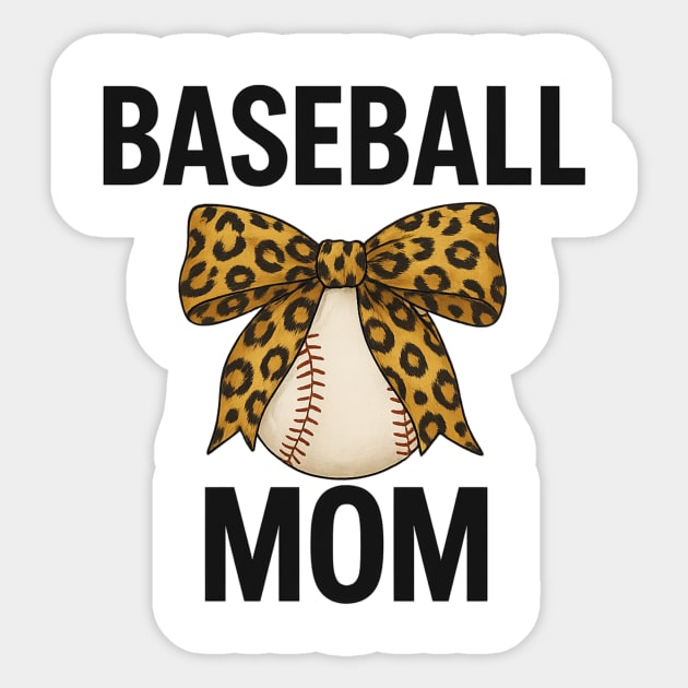 Baseball - Coquette - Bow - Women - Girls - Baseball - Cheer - Mom - Mama Sticker by ArtistTee ⭐⭐⭐⭐⭐